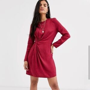 NEW | And & Other Stories Red Satin Long Sleeve Dress | Size US 0
